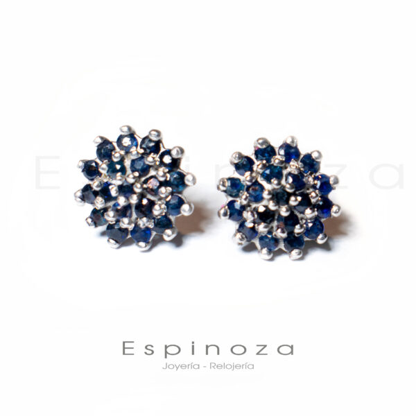 Rosazafiro aretes